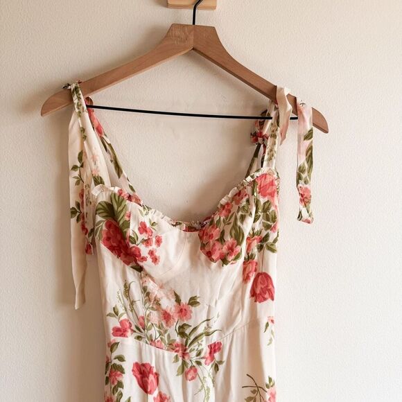 Reformation Jasen Floral Maxi Dress Size 4 - Picture 5 of 8